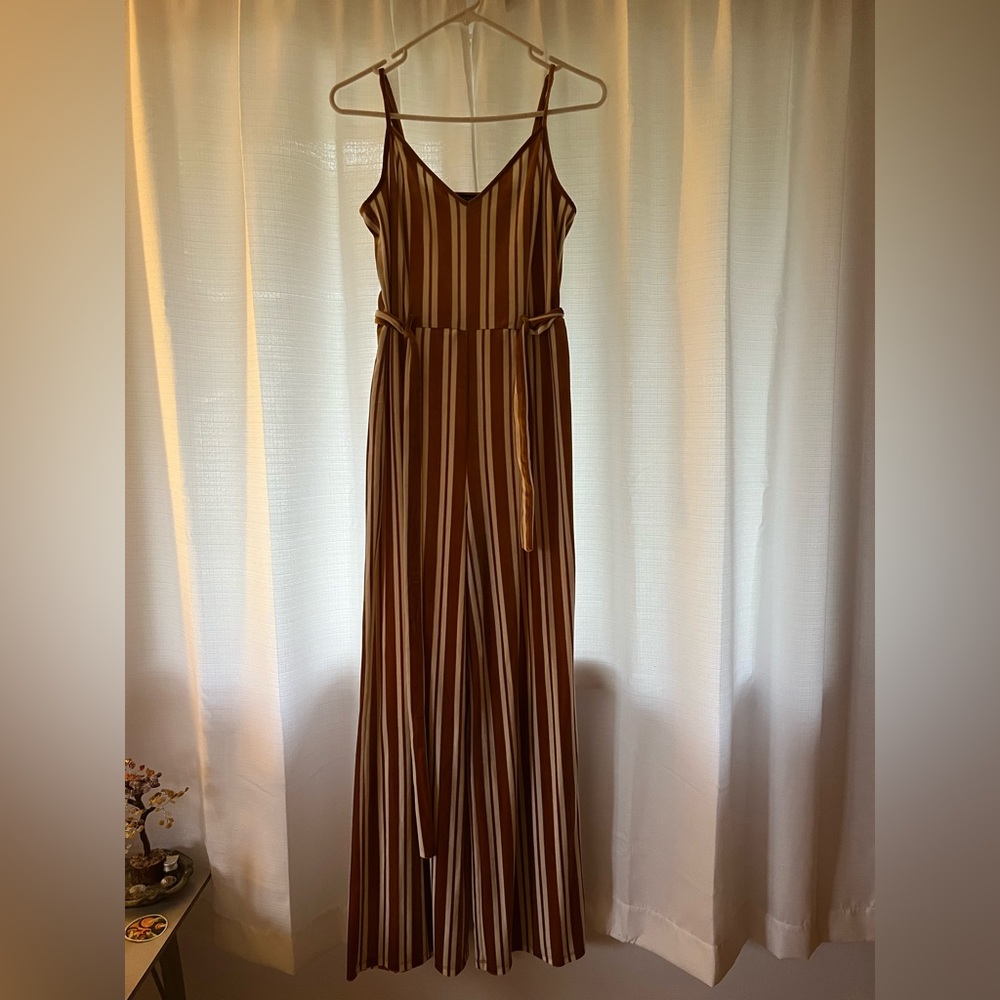 Striped jumpsuit (L) Forever21